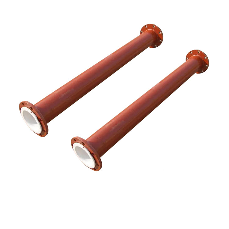 鋼襯四氟緊襯翻邊管道